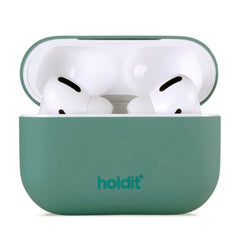 Holdit  Silikone Cover Til AirPods Pro - Moss Green