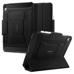 iPad 11" (2025) / iPad 10.9" (2024/2022) Spigen Rugged Armor Pro Cover m. Apple Pencil Holder - Sort