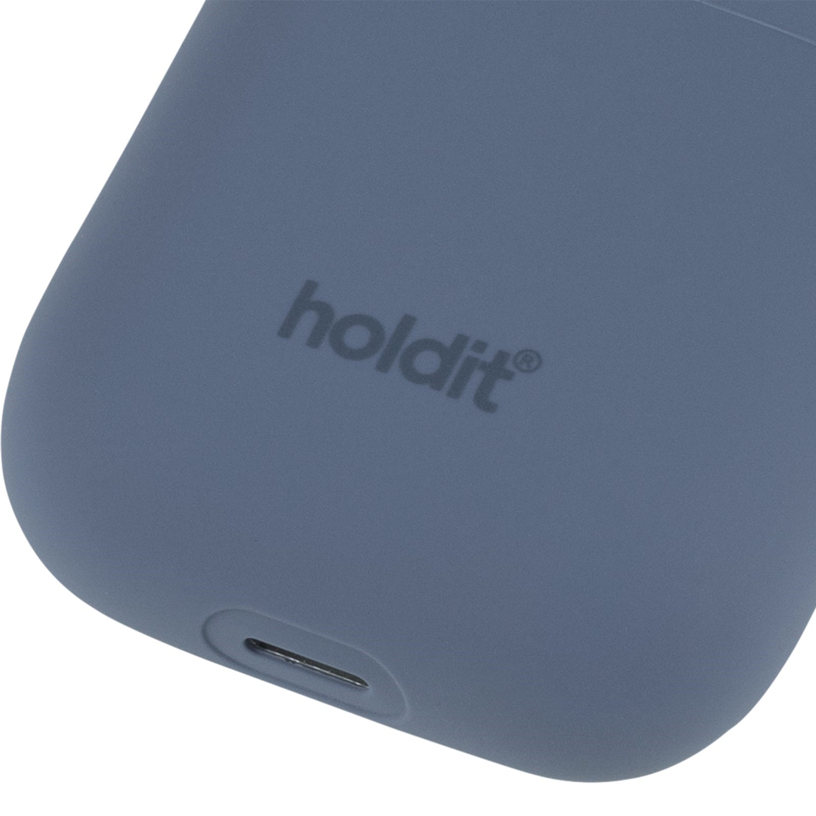 Holdit  Silikone Cover Til Apple AirPods (1 & 2. gen.) - Pacific Blue