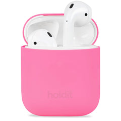 Holdit Silikone Cover Til Apple AirPods (1 & 2. gen.) - Bright Pink