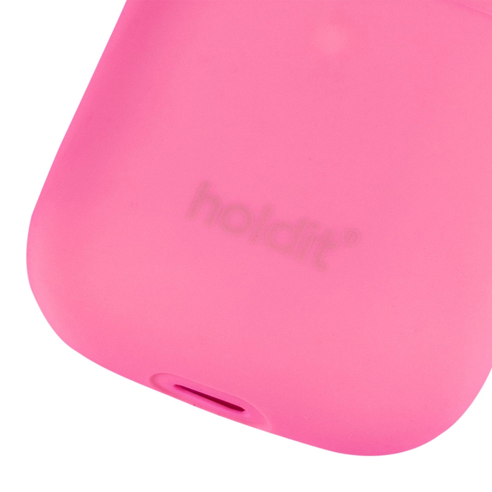 Holdit Silikone Cover Til Apple AirPods (1 & 2. gen.) - Bright Pink