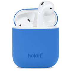 Holdit  Silikone Cover Til Apple AirPods (1 & 2. gen.) - Sky Blue