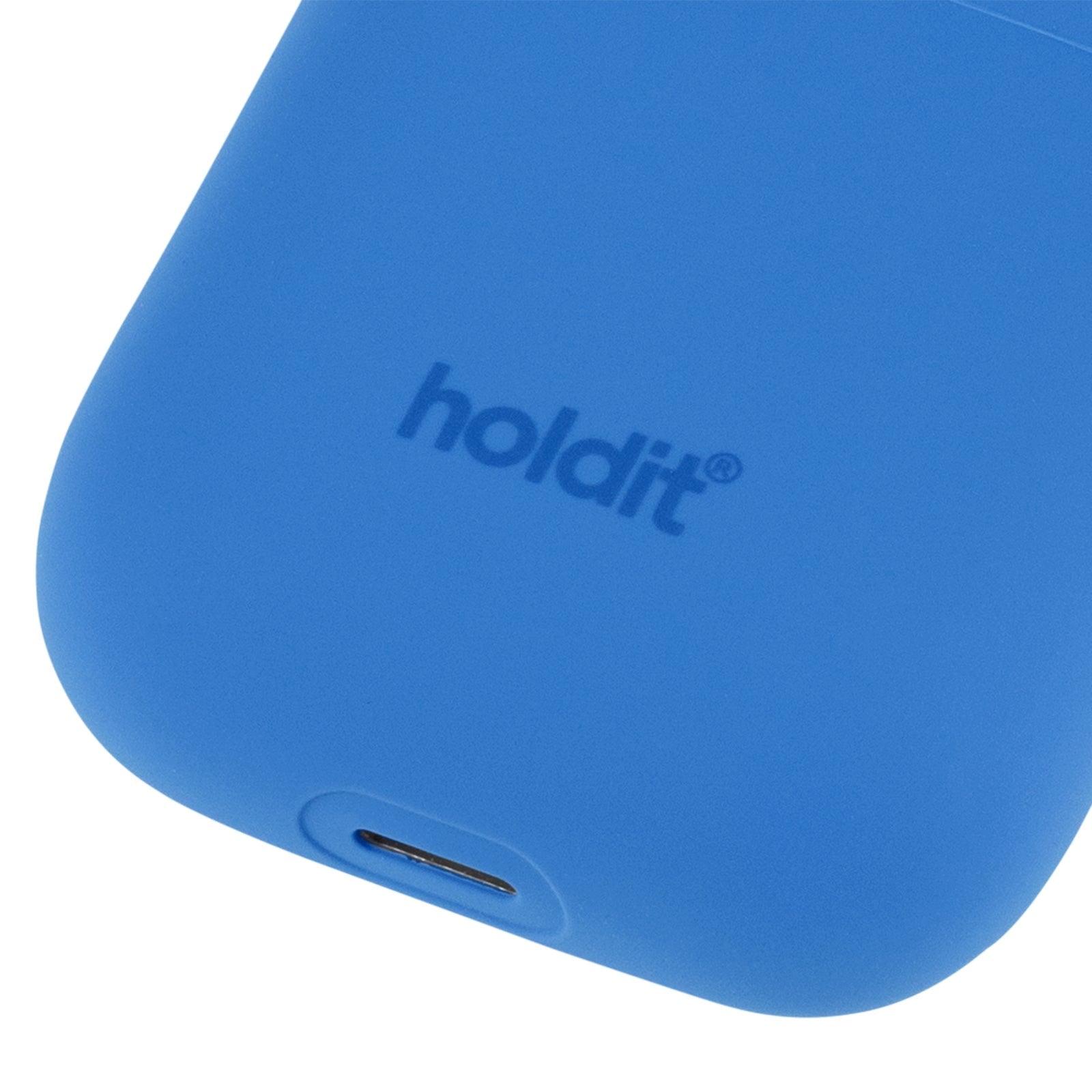 Holdit  Silikone Cover Til Apple AirPods (1 & 2. gen.) - Sky Blue