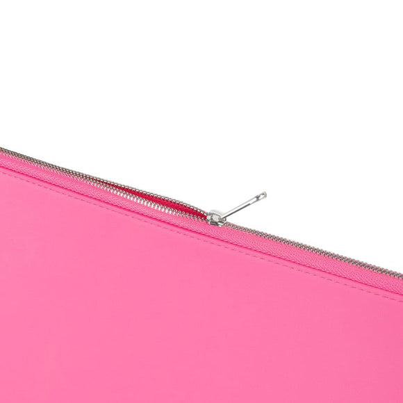 Holdit Vegansk Læder Sleeve til MacBook / Laptop 14" (32.5 x 22.7cm) - Bright Pink