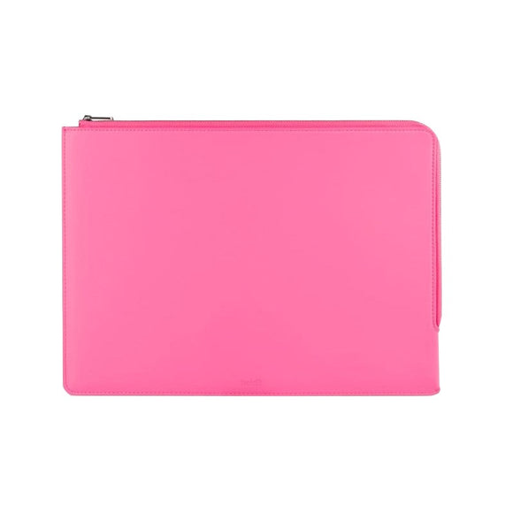 Holdit Vegansk Læder Sleeve til MacBook / Laptop 14" (32.5 x 22.7cm) - Bright Pink