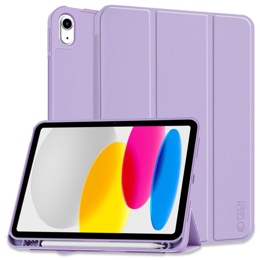 iPad 11" (2025) / iPad 10.9" (2024/2022) Tech-Protect SC Cover m. Apple Pencil Holder - Violet