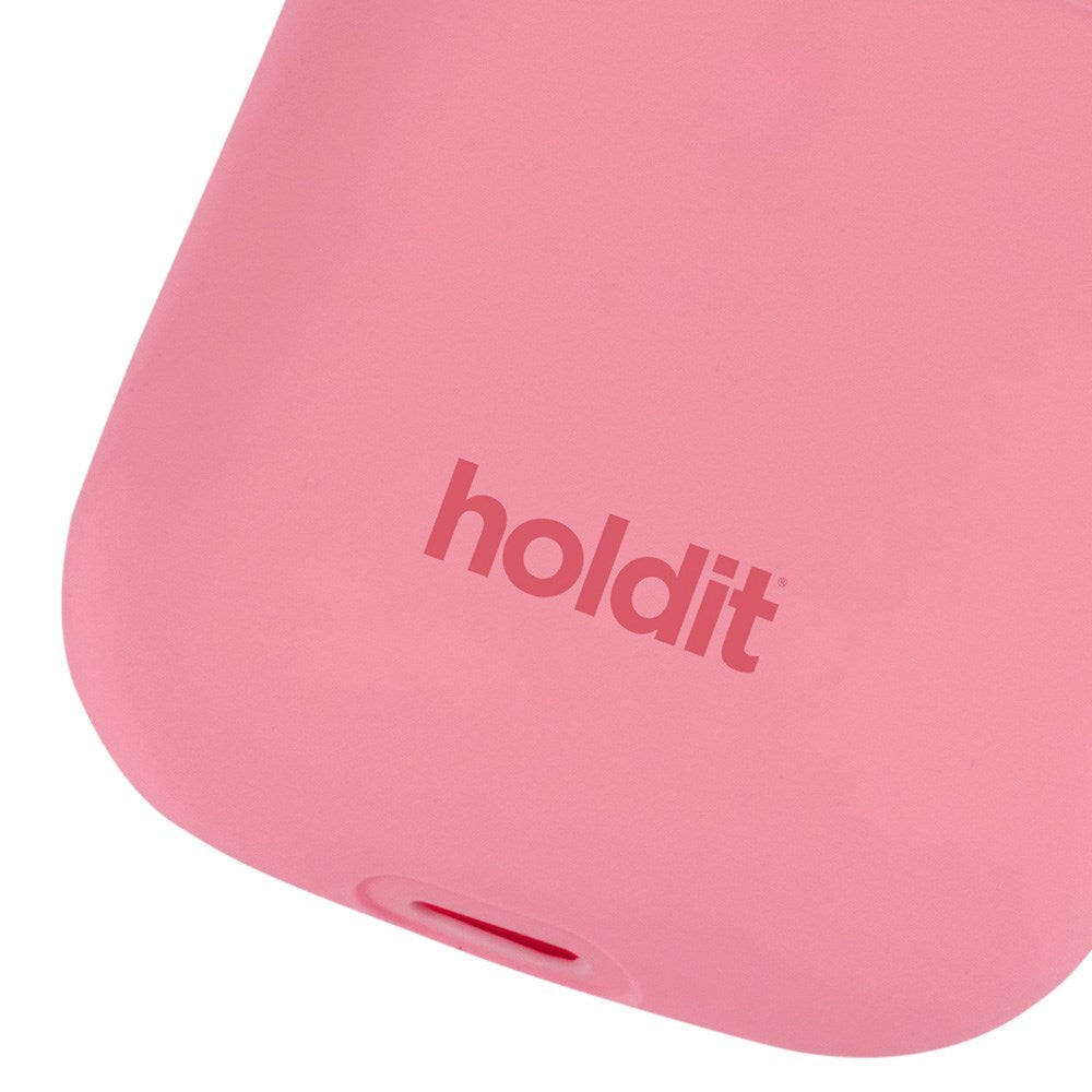 Holdit  Silikone Cover Til Apple AirPods (1 & 2. gen.) - Rouge Pink