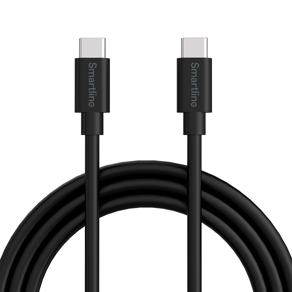 Smartline (3A/60W) USB-C til USB-C Kabel 3 m. - Sort