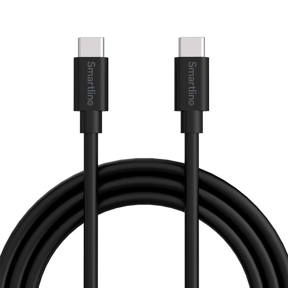 Smartline (3A/60W) USB-C til USB-C Kabel 3 m. - Sort