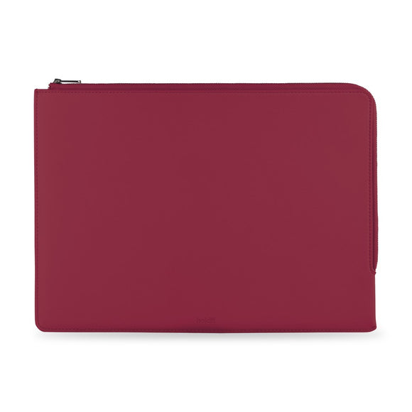 Holdit Læder Sleeve til MacBook / Laptop 14" (32,5 x 22.7 x 1.7 cm) - Red Velvet