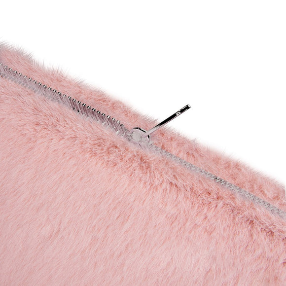 Holdit Kunstpels Sleeve til MacBook / Laptop 14" (34.2 x 24.2cm) - Lyserød