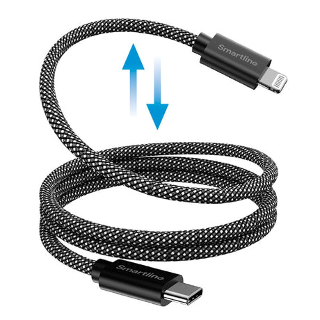 Smartline (27W) Magnetisk Kabel USB-C til Lightning 1m - Sort