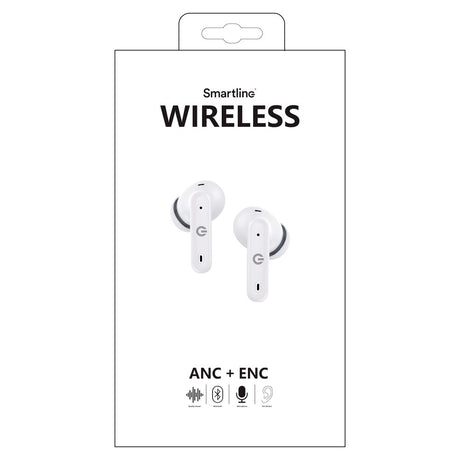 Smartline True Wireless In-Ear Høretelefoner m. ANC & ENC - Hvid