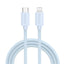 Smartline (3A/27W) USB-C til Lightning Braidy Kabel 2m - Lyseblå