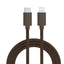Smartline (3A/27W) USB-C til Lightning Braidy Kabel 2m - Mørkebrun
