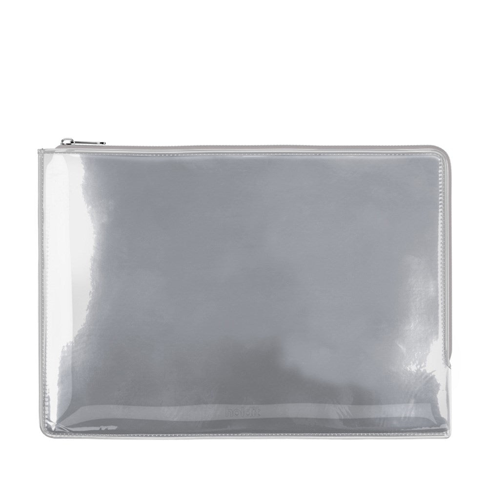 Holdit Laklæder Sleeve til MacBook / Laptop 14" (34.2 x 24.2cm) - Sølv