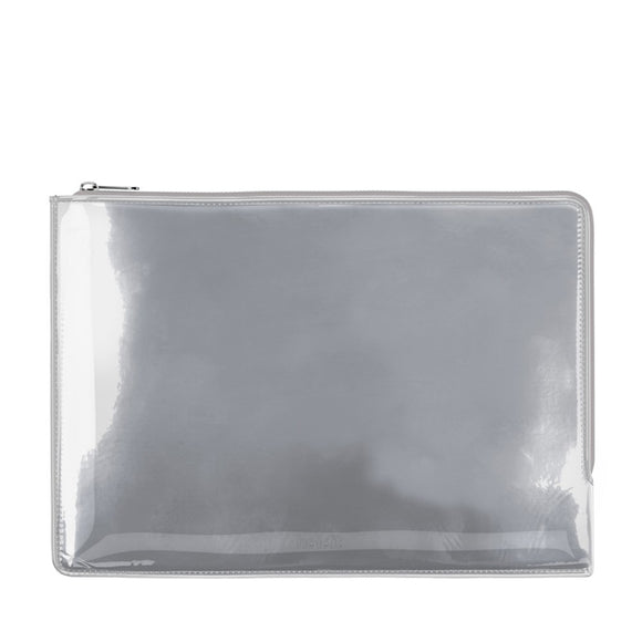 Holdit Laklæder Sleeve til MacBook / Laptop 14" (34.2 x 24.2cm) - Sølv