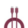 Smartline (3A/27W) USB-C til Lightning Braidy Kabel 2m - Mørkerød