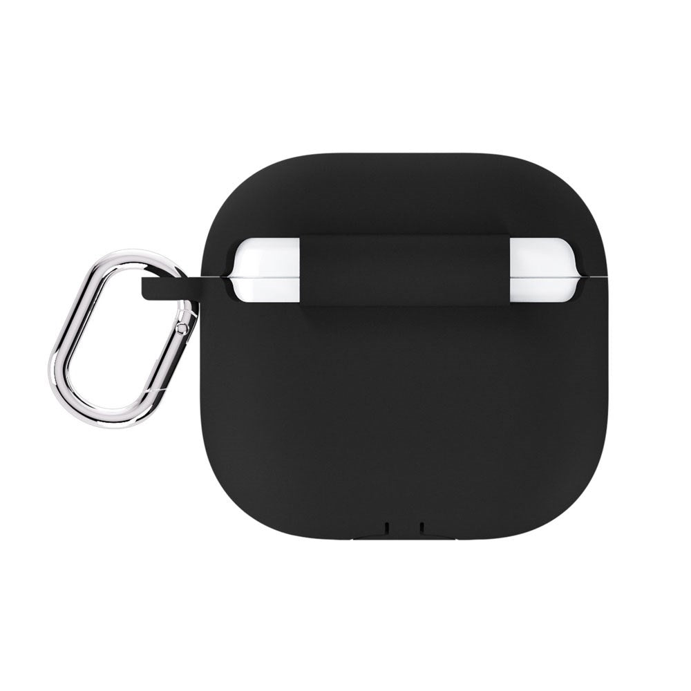 Apple AirPods (4. Gen.) Holdit Silicone Case m. Karabinhage - Black