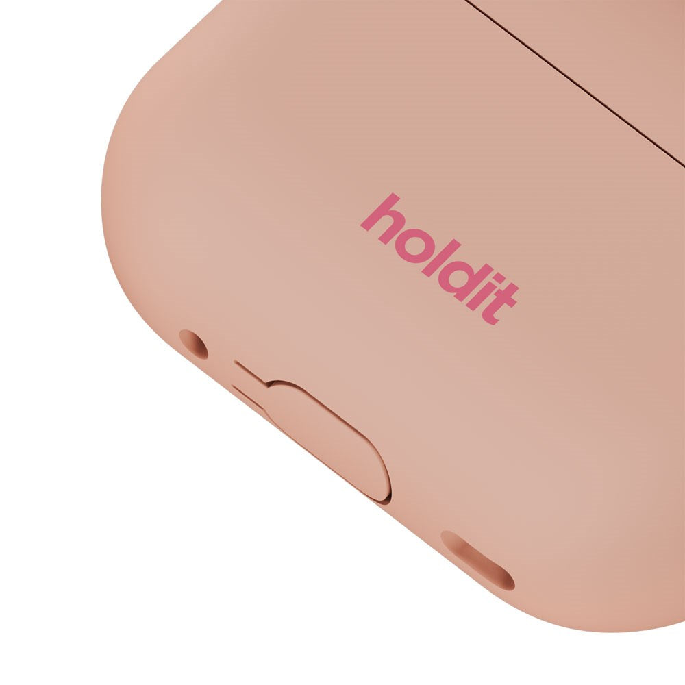 Apple AirPods Pro (1. & 2. Gen.) Holdit Silicone Case m. Karabinhage - Bare Pink