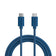 Smartline (60W) USB-C til USB-C Braidy Kabel 2m - Mørkeblå