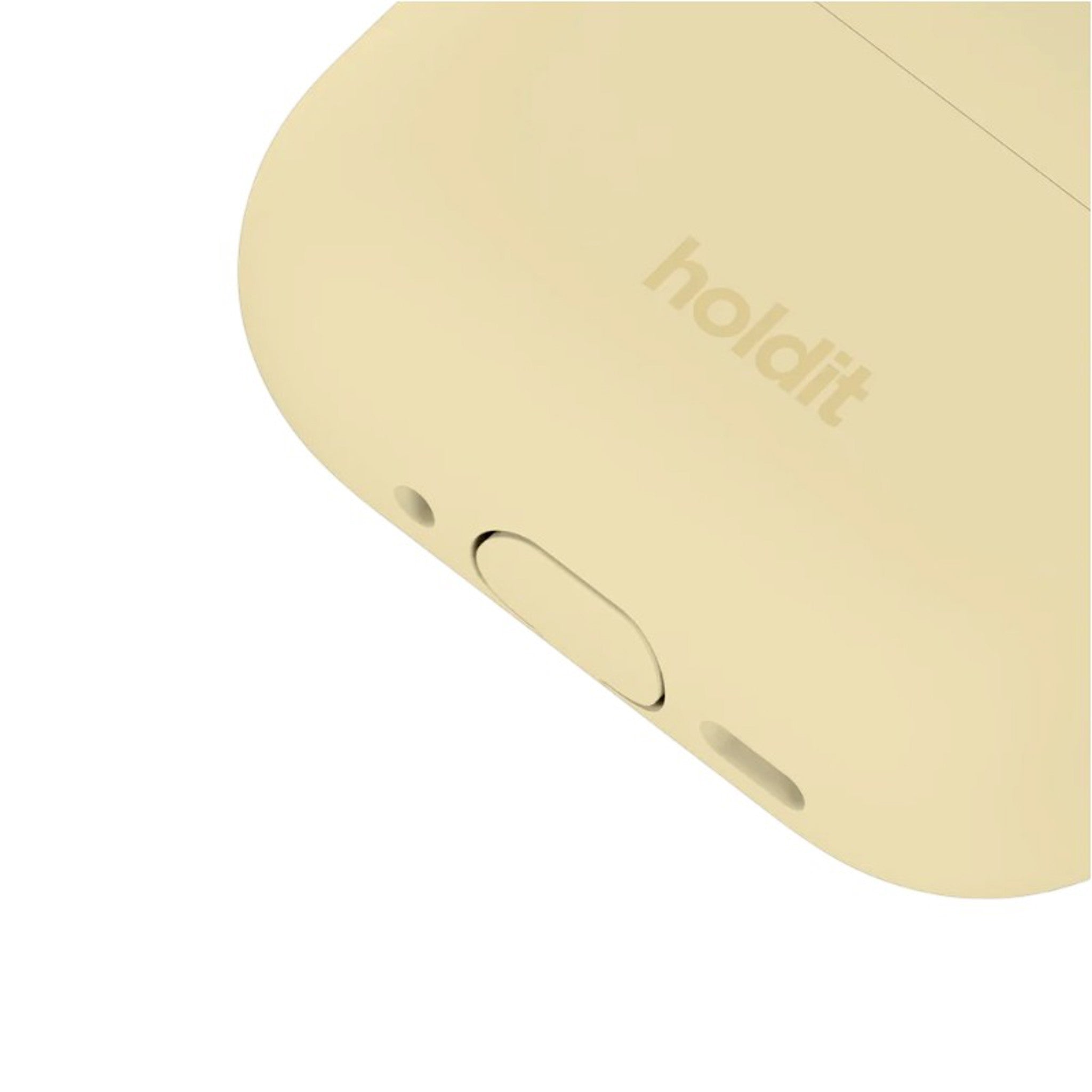 Apple AirPods Pro (3. Gen.) Holdit Silicone Case m. Karabinhage - Butter Yellow