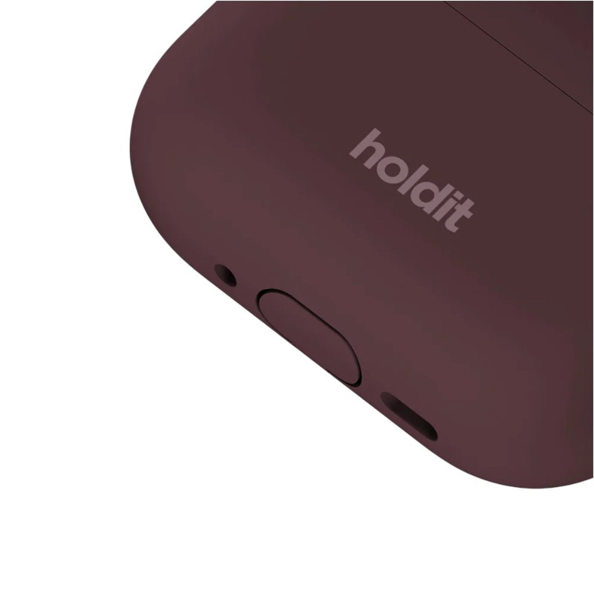 Apple AirPods Pro (3. Gen.) Holdit Silicone Case m. Karabinhage - Bordeaux