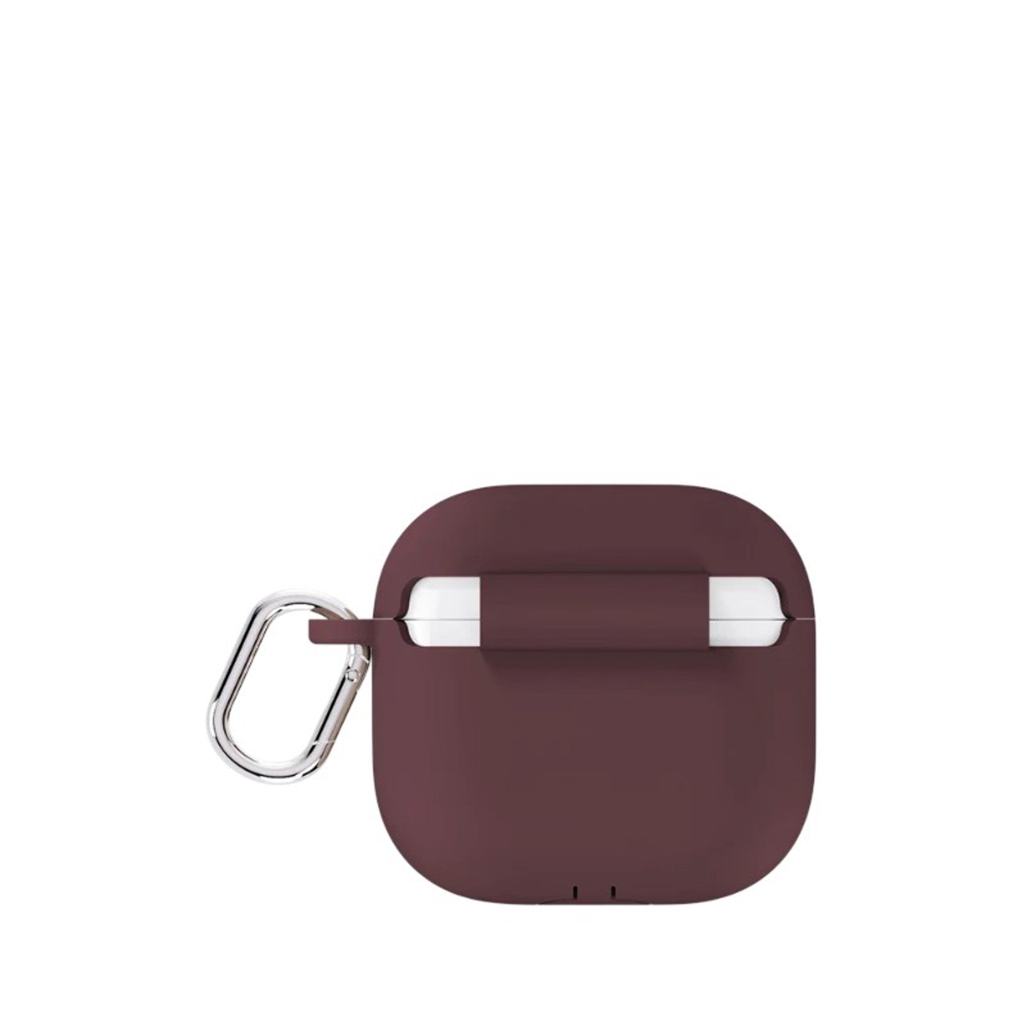 Apple AirPods (5. & 4. Gen.) Holdit Silicone Case m. Karabinhage - Bordeaux