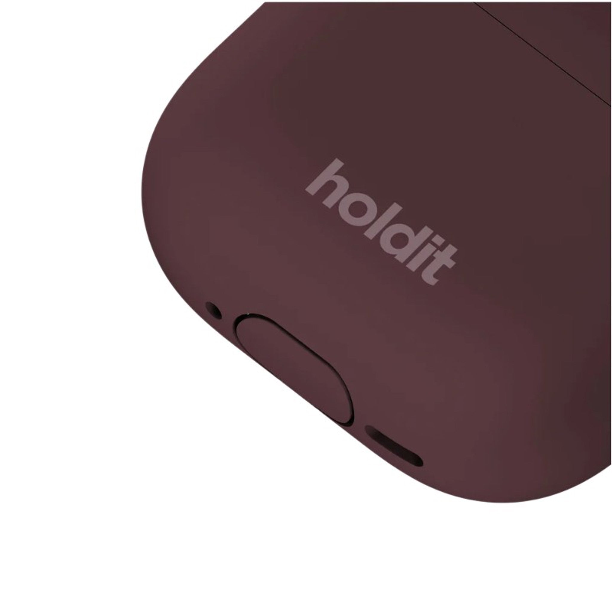 Apple AirPods (5. & 4. Gen.) Holdit Silicone Case m. Karabinhage - Bordeaux