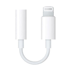 Original Apple Lightning til 3.5 mm Jack-Mellemstik til Hovedtelefoner - Hvid