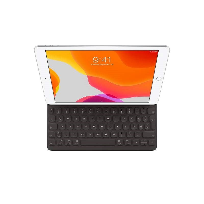 iPad 10.2" (2021 / 2020 / 2019) / Air (2019) / Pro 10.5" Apple Cover m. Tastatur - Norsk Tastatur - Sort