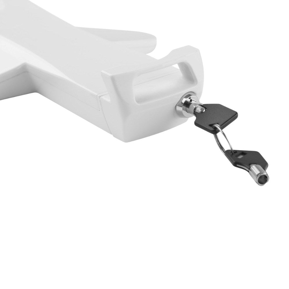 Deltaco Låsbar Adapter Klemme til Tablet - Mål: 7.9 - 12.5" - Hvid