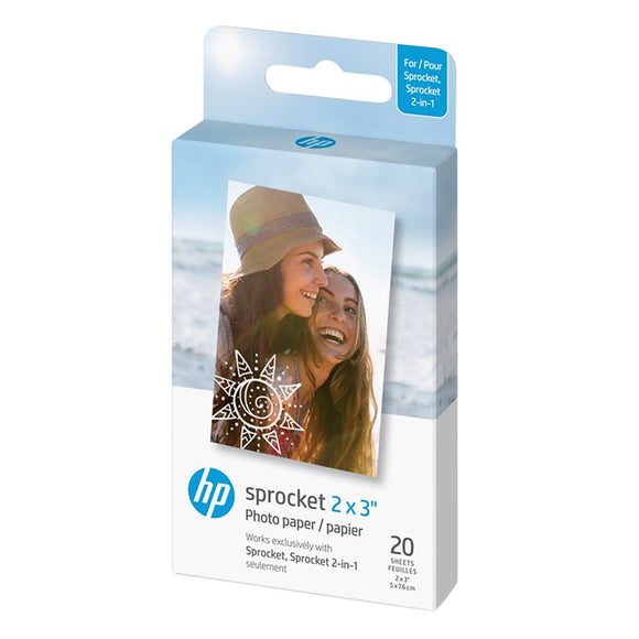 HP Sprocket / Spocket 2-in-1 Fotopapir 5 x 7,6 cm - 20 Pack