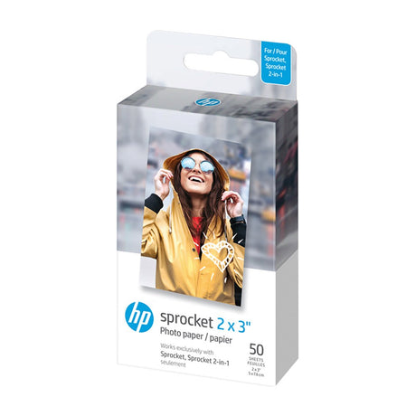 HP Sprocket / Spocket 2-in-1 Fotopapir 5 x 7,6 cm - 50 Pack