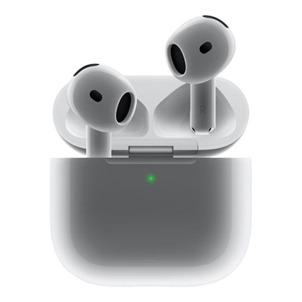 Apple AirPods 4 med Aktiv Støjreduktion  In-Ear Headset m. Trådløst Opladningsetui - Hvid