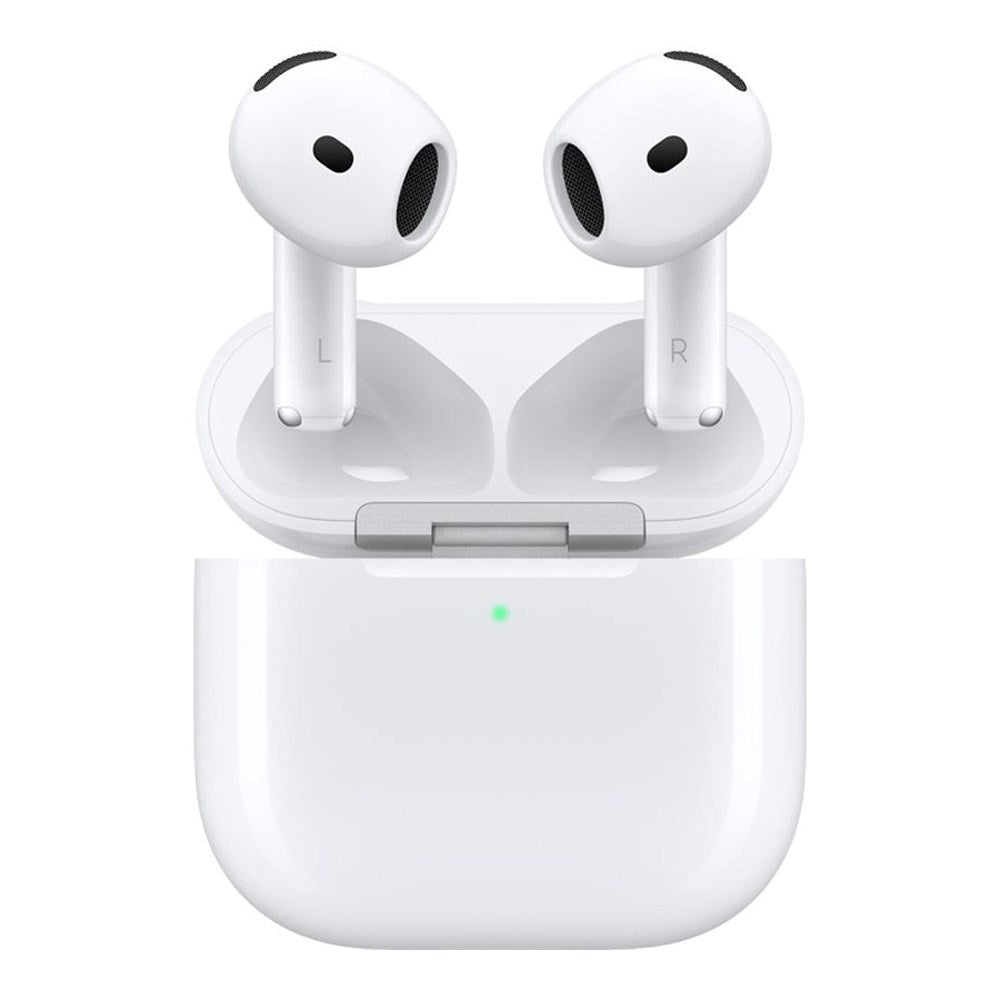 Apple AirPods 4 med Aktiv Støjreduktion  In-Ear Headset m. Trådløst Opladningsetui - Hvid