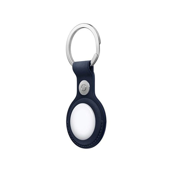 Original Apple AirTag 1. & 2. Gen. FineWoven Cover m. Nøglering - Deep Blue (MA7H4ZM/A)