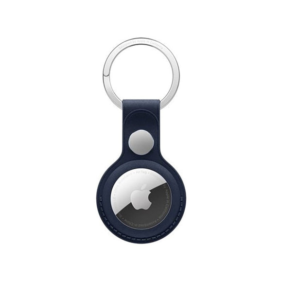 Original Apple AirTag 1. & 2. Gen. FineWoven Cover m. Nøglering - Deep Blue (MA7H4ZM/A)