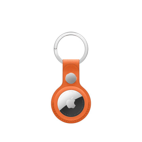 Original Apple AirTag 1. & 2. Gen. FineWoven Key Ring - Fox Orange (MGFY4ZM/A)