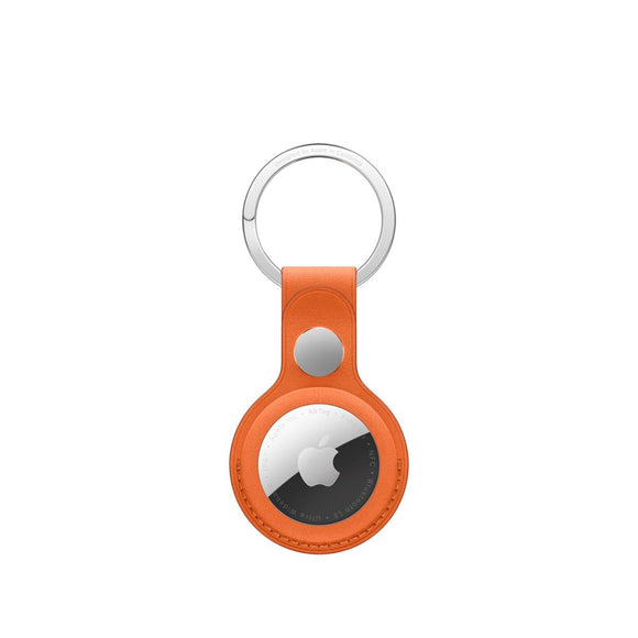 Original Apple AirTag 1. & 2. Gen. FineWoven Key Ring - Fox Orange (MGFY4ZM/A)