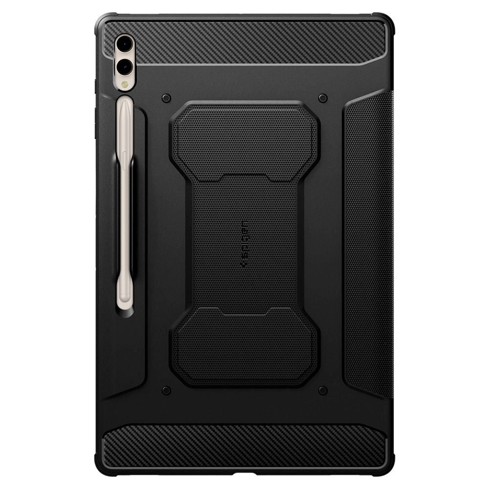 Samsung Galaxy Tab S10 Ultra / S9 Ultra / S8 Ultra Spigen Rugged Armor Pro Cover m. S-Pen Holder - Sort