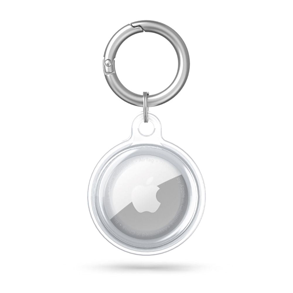 Tech-Protect Icon AirTag 1. & 2. Gen. Silikone Cover m. Nøglering - Gennemsigtig