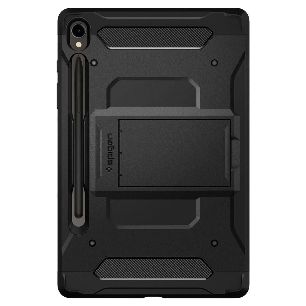 Samsung Galaxy Tab S9 Spigen Tough Armor Pro Cover m. S-Pen Holder & Kickstand - Sort