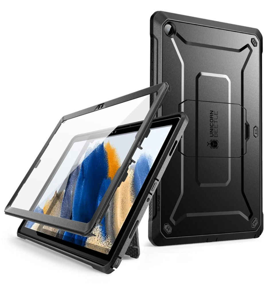 Samsung Galaxy Tab A9+ (Plus) Håndværker Cover - Supcase Unicorn Beetle Pro Cover m. Beskyttelsesfilm - Sort