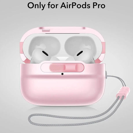 ESR AirPods Pro (1. & 2. Gen.) HaloLock Pulse Cover - MagSafe Kompatibel - Lyserød
