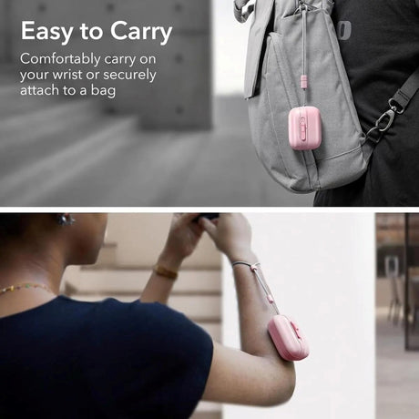 ESR AirPods Pro (1. & 2. Gen.) HaloLock Pulse Cover - MagSafe Kompatibel - Lyserød