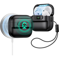 ESR AirPods (4. Gen.) HaloLock Pulse Cover - MagSafe Kompatibel - Sort