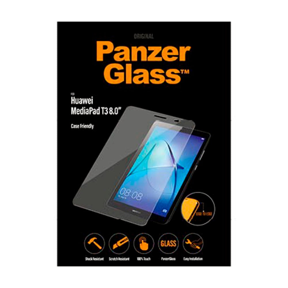 Huawei MediaPad T3 8.0" PanzerGlass Edge-To-Edge Skærmbeskyttelse - Case Friendly - Gennemsigtig