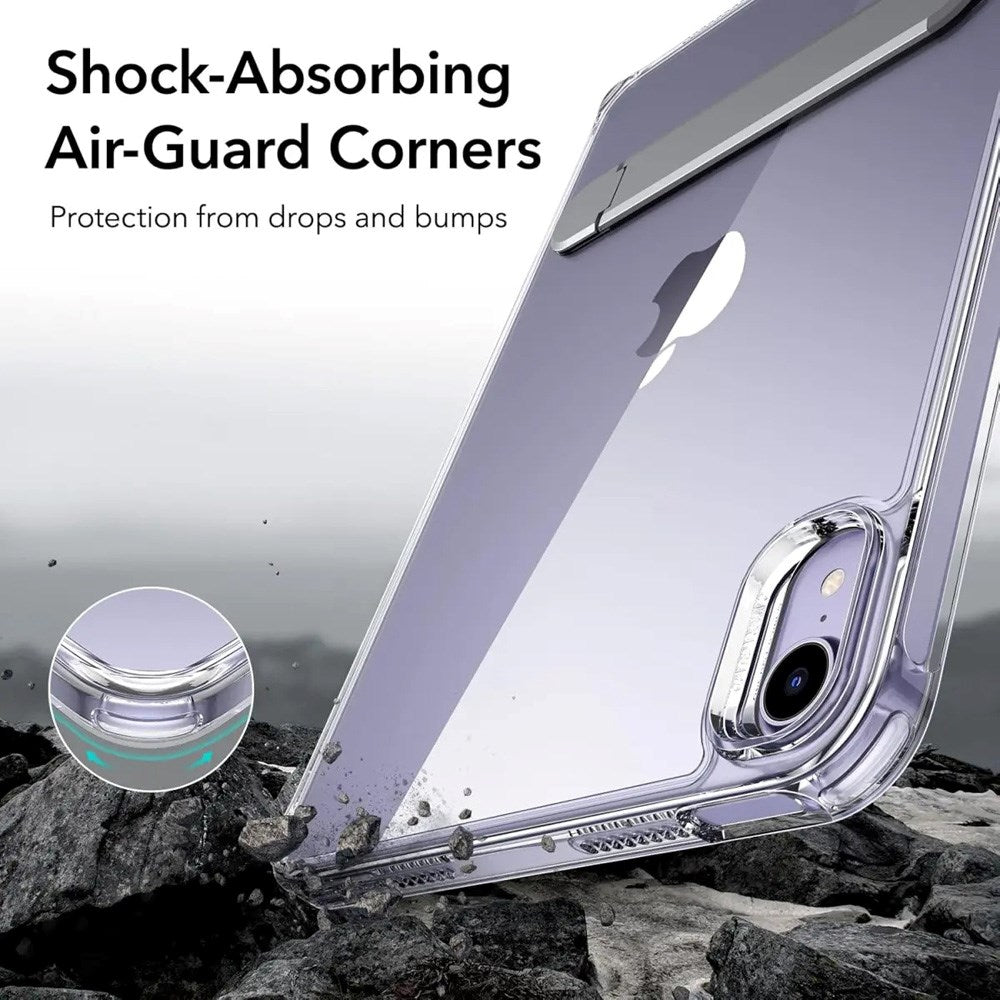iPad Mini (2024 / 2021) ESR Hybrid Cover m. Kickstand - Gennemsigtig / Grå