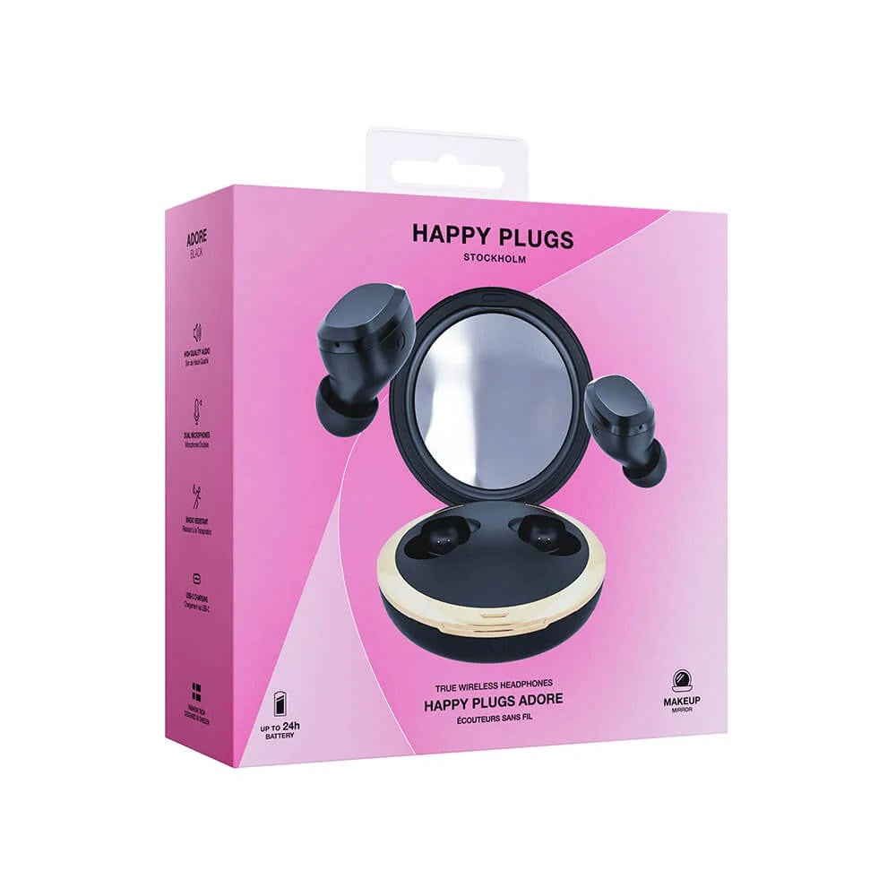Happy Plugs Adore True Wireless In-Ear Høretelefoner - Sort
